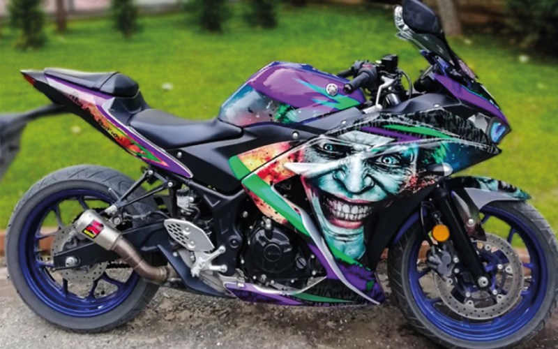 Moto personalizada | Moto jocker | Wrapprint360